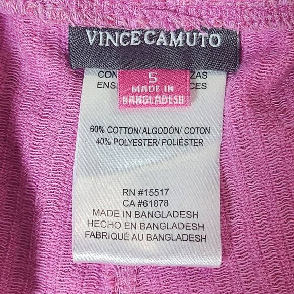 Vince Camuto Girl's Pink Ribbed Knit Short Set NWT Size Small Pink Matching Set - Picture 7 of 10